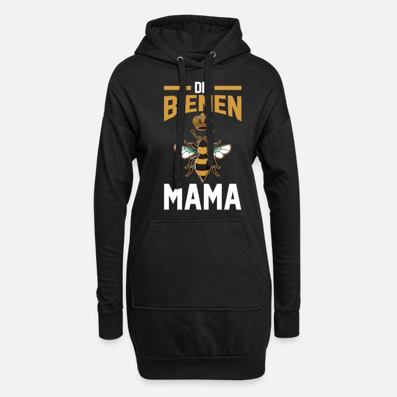 Bienenzüchter Mama Mutter Imker Biene Bienen - Hoodie-Kleid - Schwarz