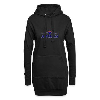 Australien - Hoodie-Kleid - Schwarz - Vorne