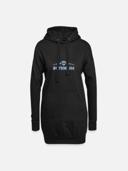 Botswana - Hoodie-Kleid - Schwarz