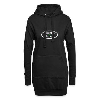 Ne paniquez jamais, priez simplement chrétien priez Cadeau - Sweat-shirt à capuche long Femme - noir - Devant