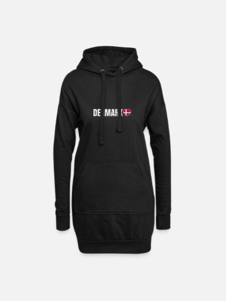Dänemark - Hoodie-Kleid - Schwarz