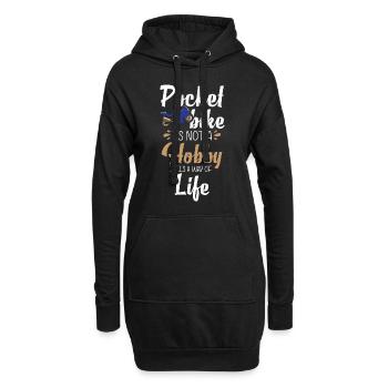Motorrad Bikerin Zweirad Sohn - Hoodie-Kleid - Schwarz - Vorne