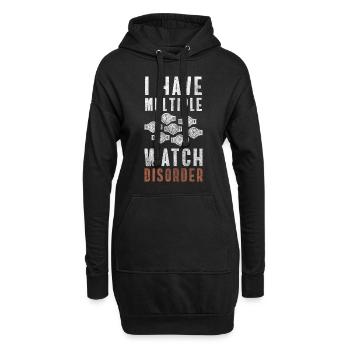 Uhr Uhrzeit Luxusuhren Wertvoll - Hoodie-Kleid - Schwarz - Vorne