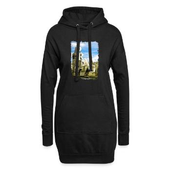 Prag - Hoodie-Kleid - Schwarz - Vorne