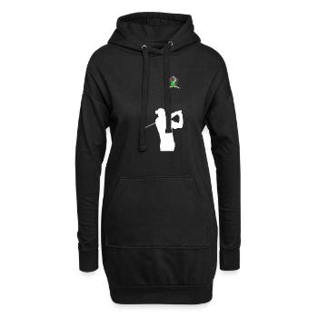 GolfEr Golfer - Hoodie-Kleid - Schwarz - Vorne