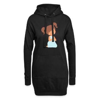 Glaube T-Shirt, beten Sie darauf, beten Sie darüber - Hoodie-Kleid - Schwarz - Vorne