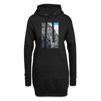 Brudesløret Wasserfall (Brautschleier) Geiranger - Hoodie-Kleid - Schwarz - Vorne