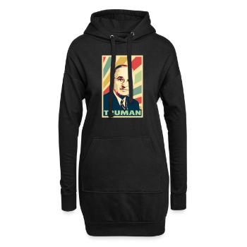 Harry S Truman Colors Vintage - Sweat-shirt à capuche long Femme - noir - Devant
