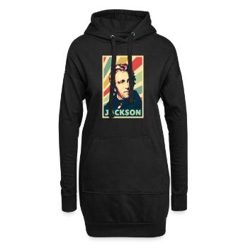 Andrew Jackson Vintage Farben - Hoodie-Kleid - Schwarz - Vorne