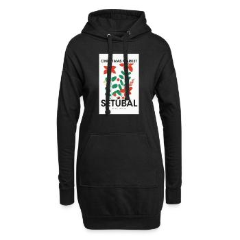 Weihnachtsmarkt Setubal Poster Portugal 1960 - Hoodie-Kleid - Schwarz - Vorne