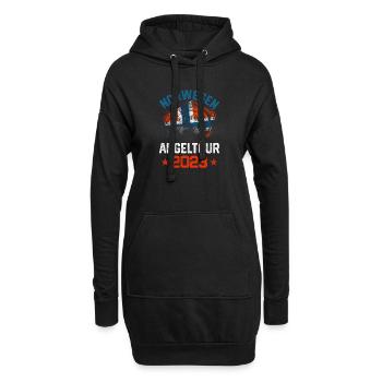 Norwegen Angeltour 2023 Angeln in Norwegen - Hoodie-Kleid - Schwarz - Vorne