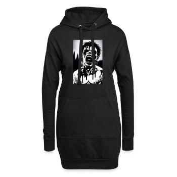MELTING ZOMBIE MANGA 2 - Sweat-shirt à capuche long Femme - noir - Devant