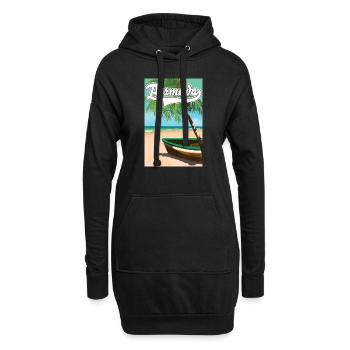 Bermuda Urlaubsplakat - Hoodie-Kleid - Schwarz - Vorne