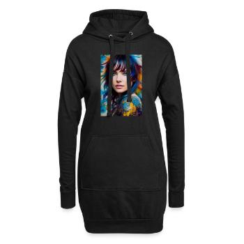 Colorful Beauty 3 - Hoodie Dress - black - Front