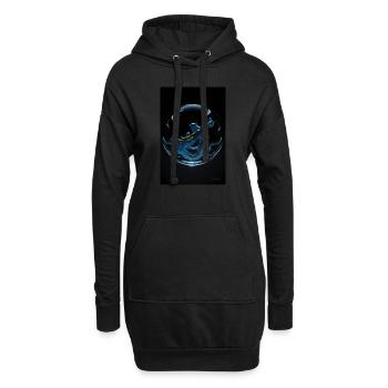 Kaos dans une bulle chrome 1 - Sweat-shirt à capuche long Femme - noir - Devant