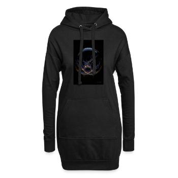 Kaos dans un feu de bulle 4 - Sweat-shirt à capuche long Femme - noir - Devant