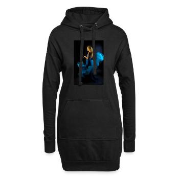 Beauté bleue 4 - Sweat-shirt à capuche long Femme - noir - Devant