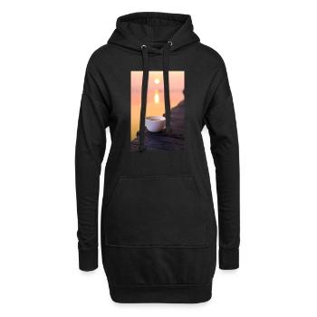 kantchanaburi - Hoodie-Kleid - Schwarz - Vorne