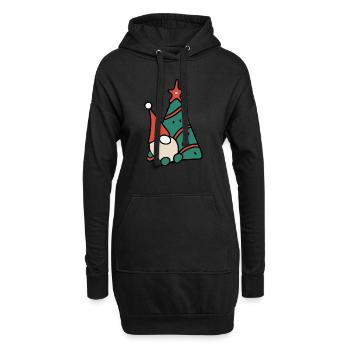 Wichtel - Hoodie-Kleid - Schwarz - Vorne
