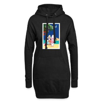 LA CIOTAT BEC DE L AIGLE - Sweat-shirt à capuche long Femme - noir - Devant