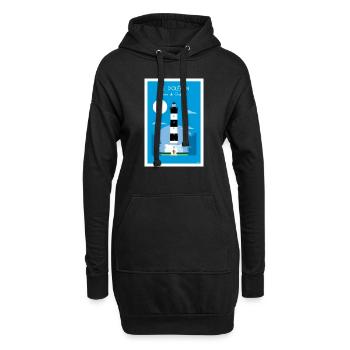 PHARE DE CHASSIRON - Sweat-shirt à capuche long Femme - noir - Devant