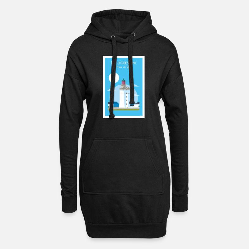 STEIFER LEUCHTTURM - Hoodie-Kleid - Schwarz