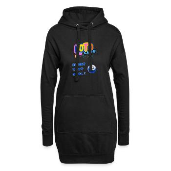 LOTO - BINGO - 1 - IL EST TOUT SEUL - Sweat-shirt à capuche long Femme - noir - Devant