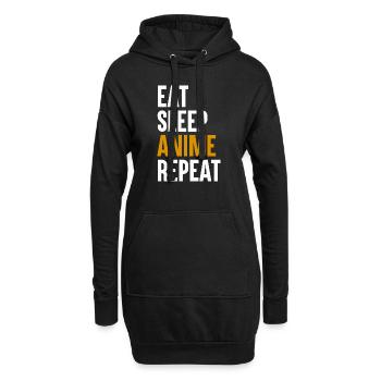 Anime Cosplay Kawaii Japon Anime - Sweat-shirt à capuche long Femme - noir - Devant