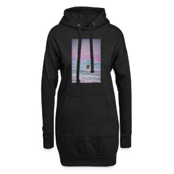 Abenteuer Arktis - Kinder erkunden das - Hoodie-Kleid - Schwarz - Vorne