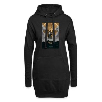 Repent now Christlicher Engel der Apokalypse - Hoodie-Kleid - Schwarz - Vorne