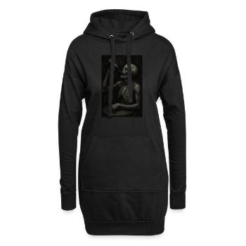 Sucht - Hoodie-Kleid - Schwarz - Vorne