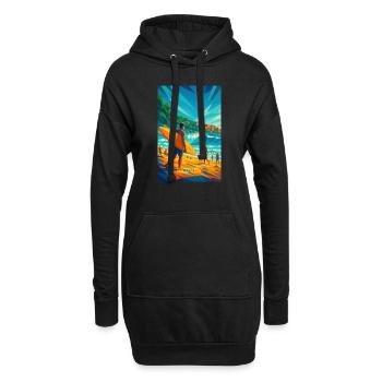 Sydney BONDI BEACH – Höhe in Harmonie - Hoodie-Kleid - Schwarz - Vorne