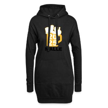 Bier Liga Logo Malle 2025 Maßkrug 2 - Hoodie-Kleid - Schwarz - Vorne