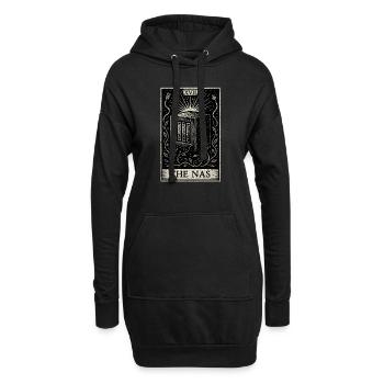 Datahoarding Tarot: Das Orakel der NAS - Hoodie-Kleid - Schwarz - Vorne