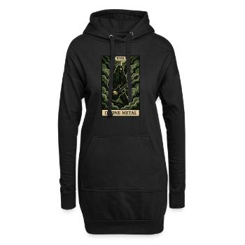Drone Metal (Card XVIII) - Hoodie Dress - black - Front
