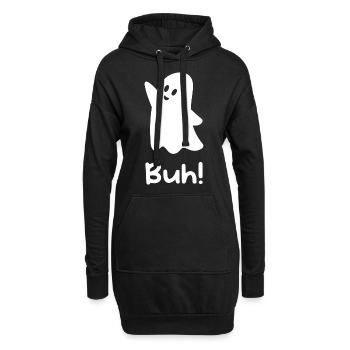 Witziges Geist Geister Halloween Buh Boo - Hoodie-Kleid - Schwarz - Vorne