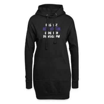 Karneval Das Ist Mein Kostüm Ende Der Diskussion - Hoodie-Kleid - Schwarz - Vorne