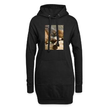 Bobby - Hoodie-Kleid - Schwarz - Vorne