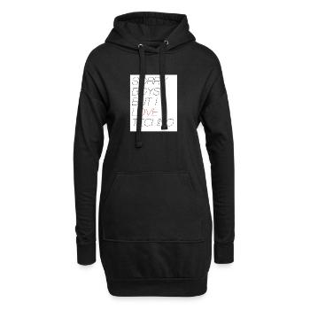 SORRY BOYS BUT I LOVE TECHNO - Hoodie-Kleid - Schwarz - Vorne