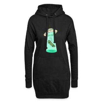 Faisceau de skateboard Ufo - Sweat-shirt à capuche long Femme - noir - Devant