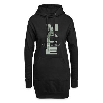 Malle_Diven - Sweat-shirt à capuche long Femme - noir - Devant
