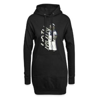 Joint MOIN en look marin - Sweat-shirt à capuche long Femme - noir - Devant