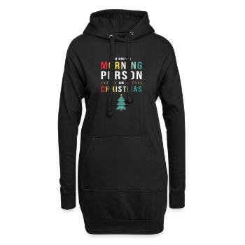 Morgenmuffel Langschläfer Montag Morgen - Sweat-shirt à capuche long Femme - noir - Devant
