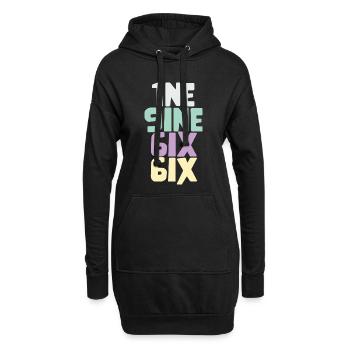 Vintage 1966 - Hoodie-Kleid - Schwarz - Vorne