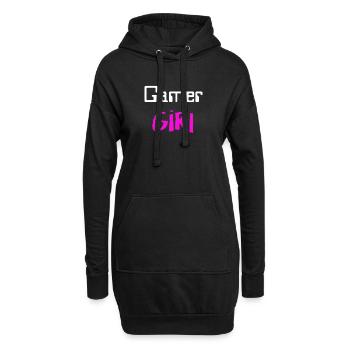 Gamer Girl - Hoodie-Kleid - Schwarz - Vorne
