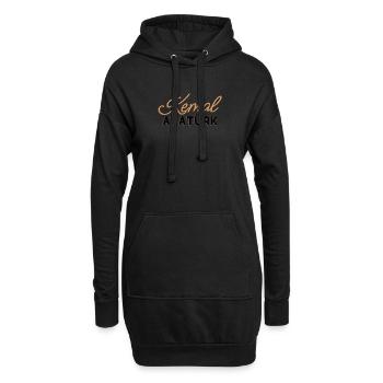 Ataturk - Sweat-shirt à capuche long Femme - noir - Devant