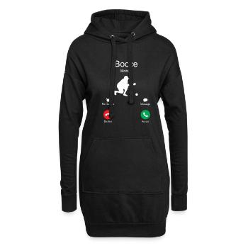 Bocce appelle - joueur de boules de pétanque bocce - Sweat-shirt à capuche long Femme - noir - Devant
