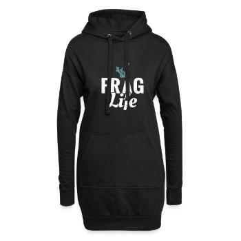 Demande à Life Funny Aquarist - Sweat-shirt à capuche long Femme - noir - Devant