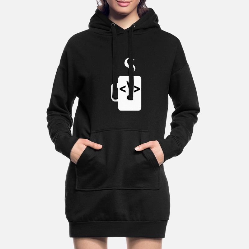 JavaScript-Codesoftware-Entwickler Kaffee Java Hoodie-Kleid