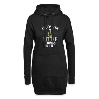 Biologist Microbiologist Microscope Laboratoire - Sweat-shirt à capuche long Femme - noir - Devant